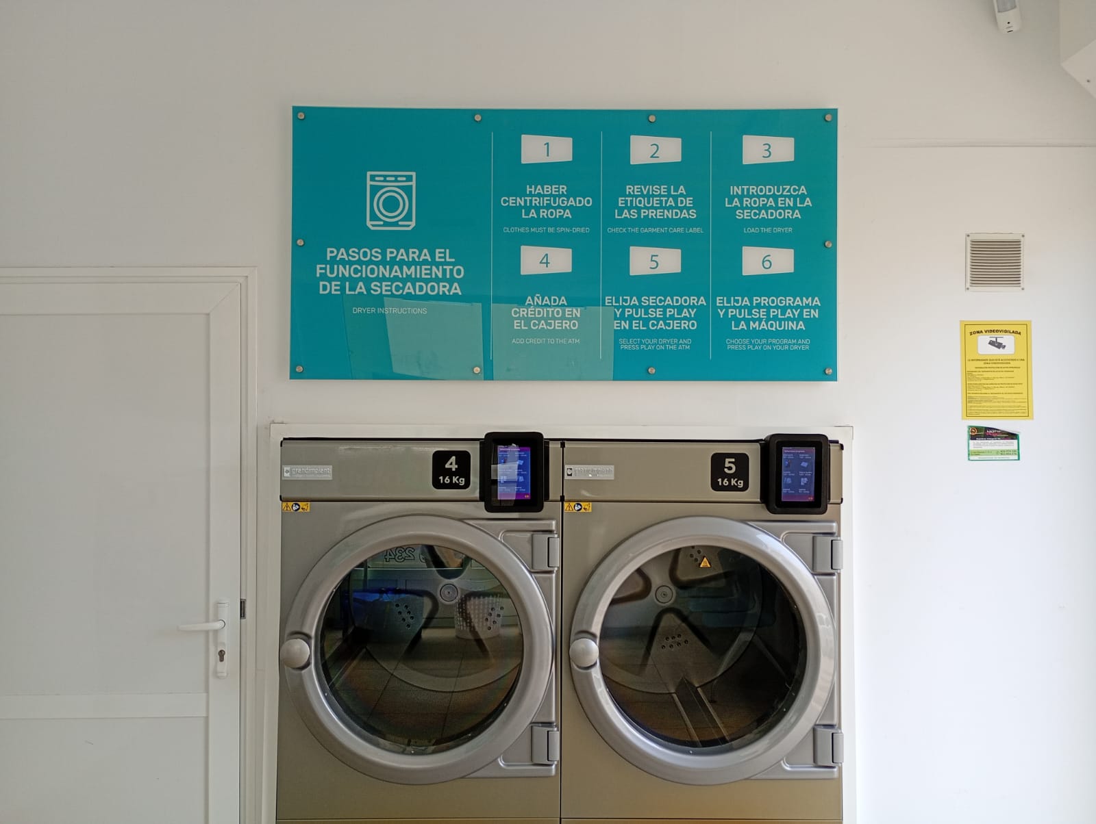 Secadoras de gran capacidad en CM Wash Santa Cruz